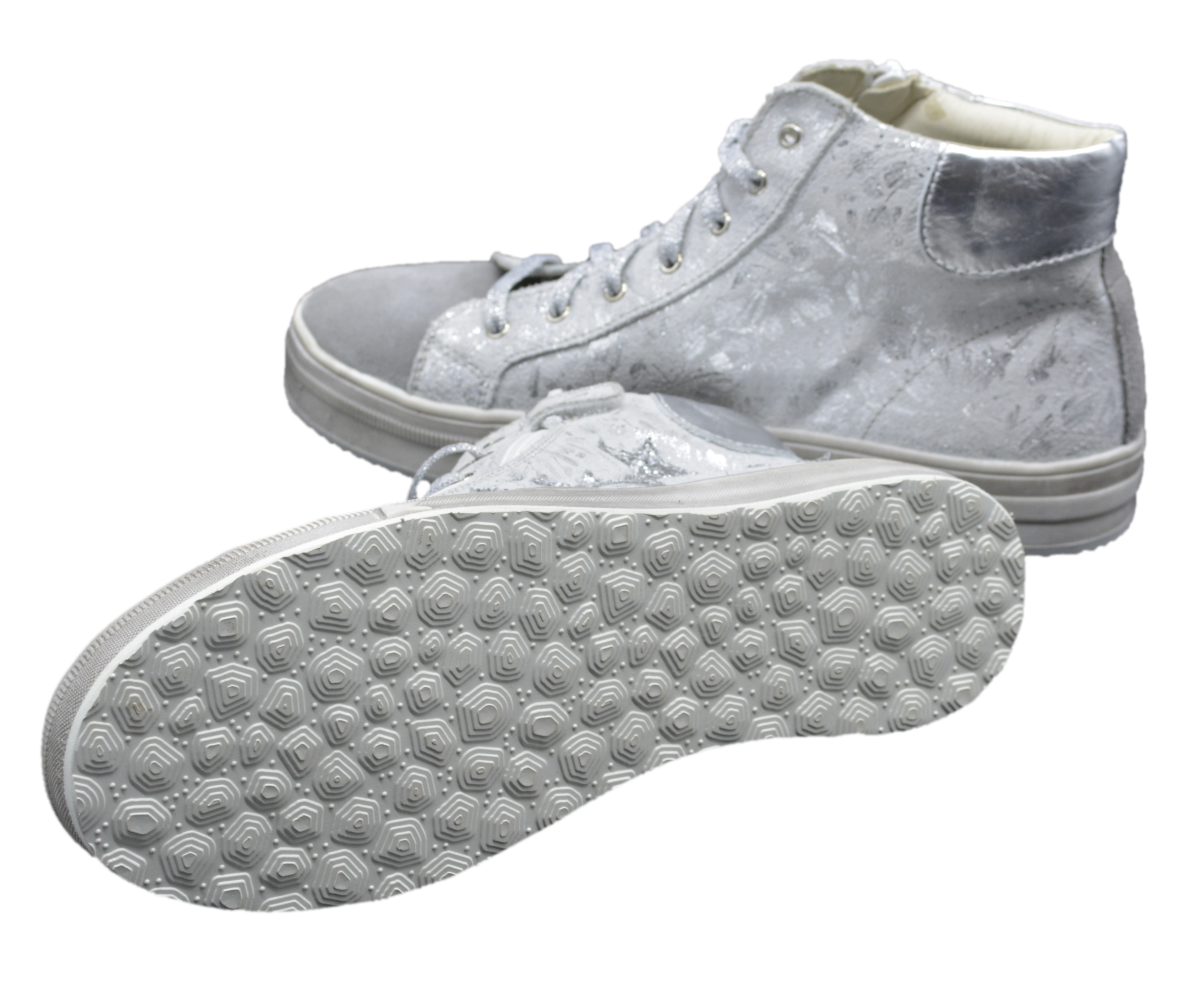 Sneakers Reparatur mit Schuhsohle Astro Profil Geo in weiß