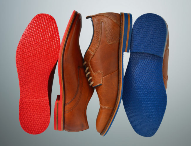 nora Astrolight Schuhsohlen in rot und blau