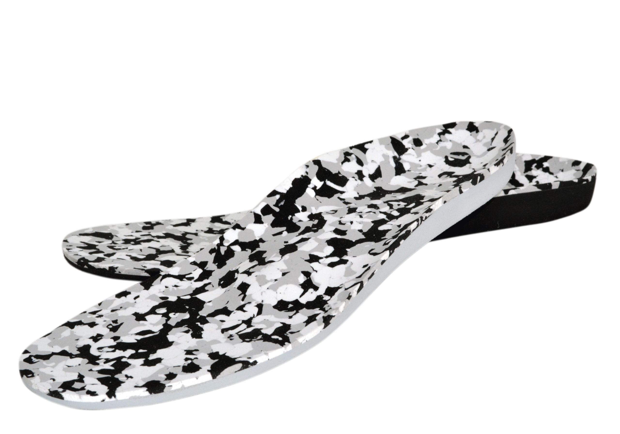 Einlagen aus nora Materialien mit Deckschicht Lunasoft SL in camouflage